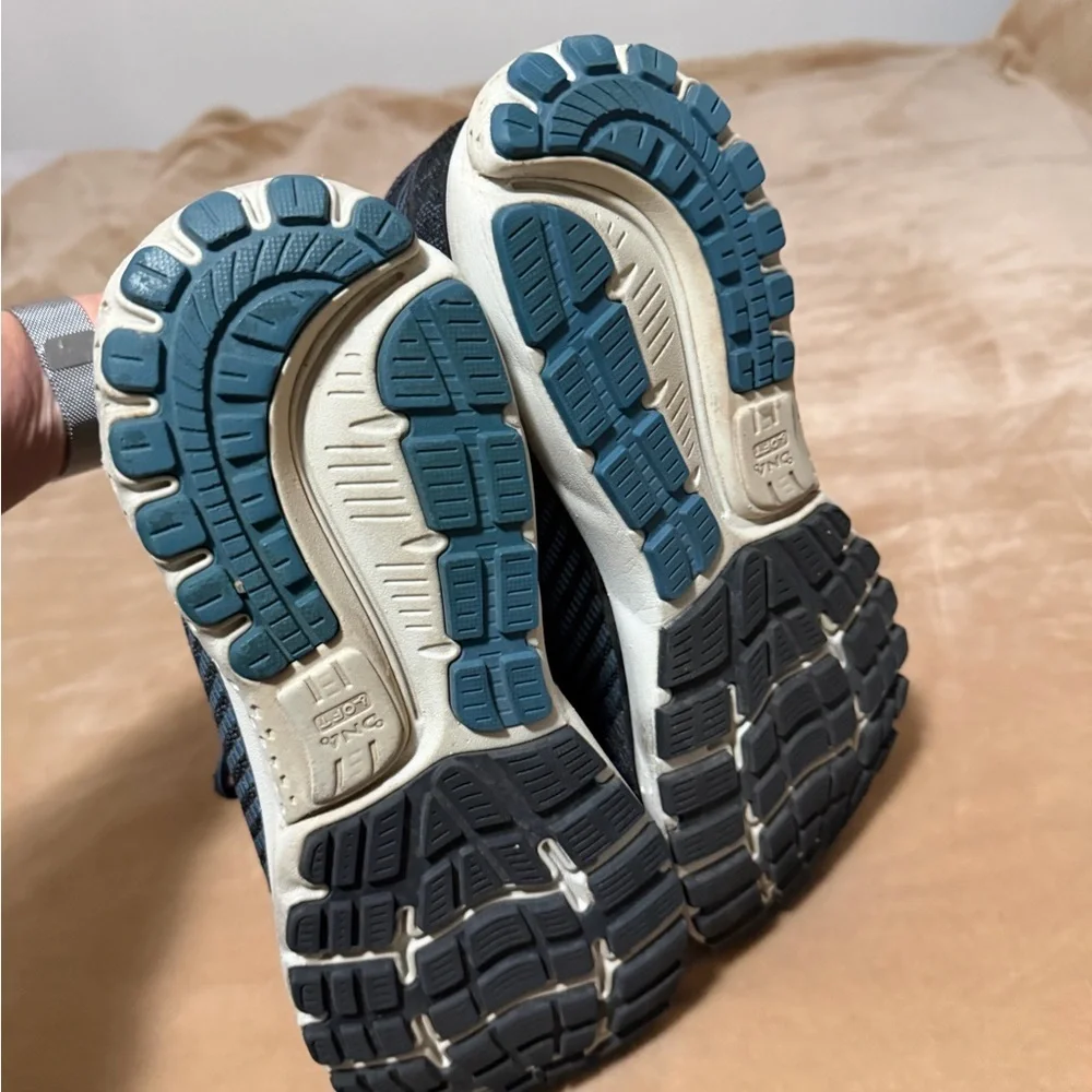 Brooks Ghost Black and Blue Men's Running Sneaker 12.5D US